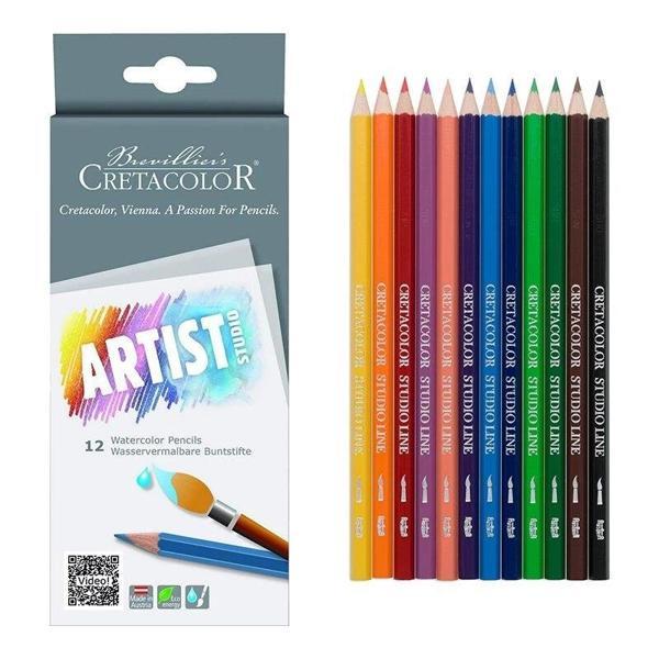 Supertrend Artist Studio Watercolor Pencils Sulandırılabilir Boya Kalemi Seti 12 Renk - Image 1