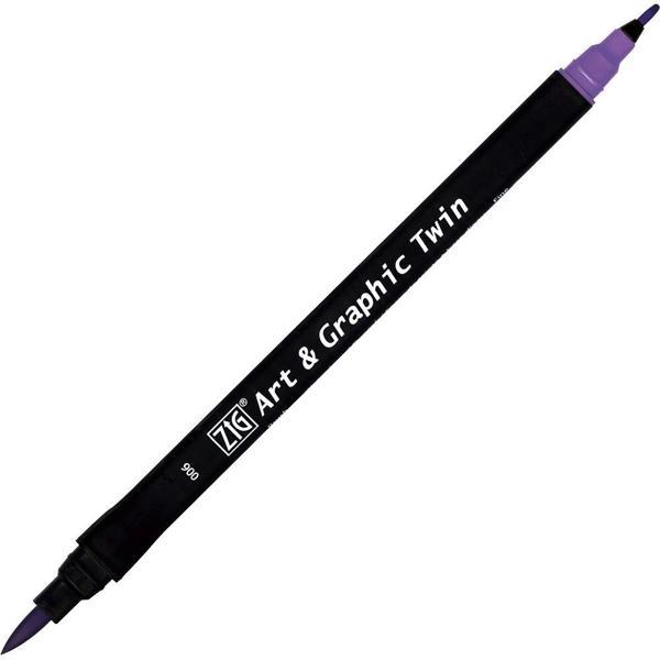 Supertrend Art & Graphic Twin Marker Çizim Kalemi 6 Violet - Image 1