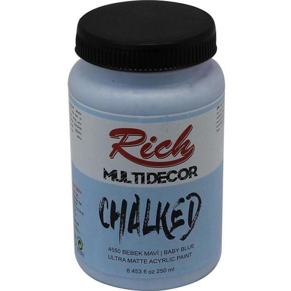 Supertrend Multi Decor Chalked Akrilik Boya 250 cc. 4550 BEBEK MAVİ - Image 1