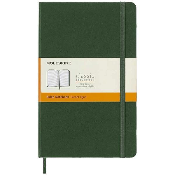 Supertrend Sert Kapak Çizgili Defter L Boy 13x21 cm. 192 Sayfa Mersin Yeşili - Image 1