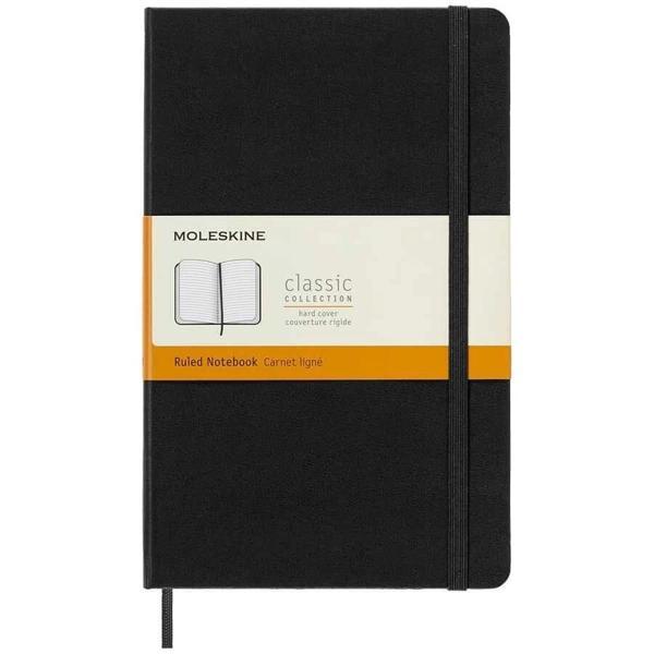 Supertrend Sert Kapak Çizgili Defter L Boy 13x21 cm. 240 Sayfa Siyah - Image 1