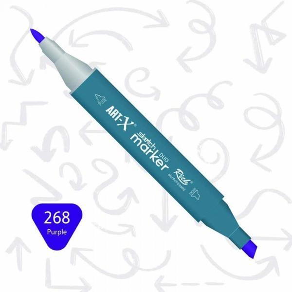 Supertrend Supertrend Sketch Marker Duo Çift Uçlu Marker Kalem 268 Purple - Image 1