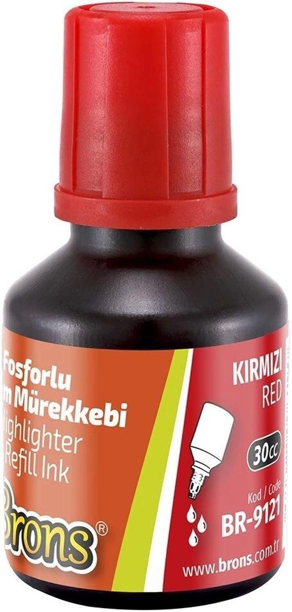 Supertrend Fosforlu Kalem Mürekkebi 30 cc. Kırmızı - Image 1