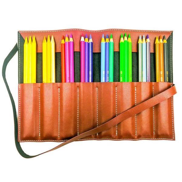 Supertrend Mondeluz Aquarell Boya Kalemi Seti 24 Renk Deri Çantalı - Image 1