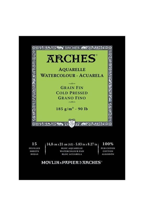 Supertrend Sulu Boya Defteri Blok Soğuk Baskı - Orta Doku 185 gr. 15x21 cm. 15 Yaprak - Image 1