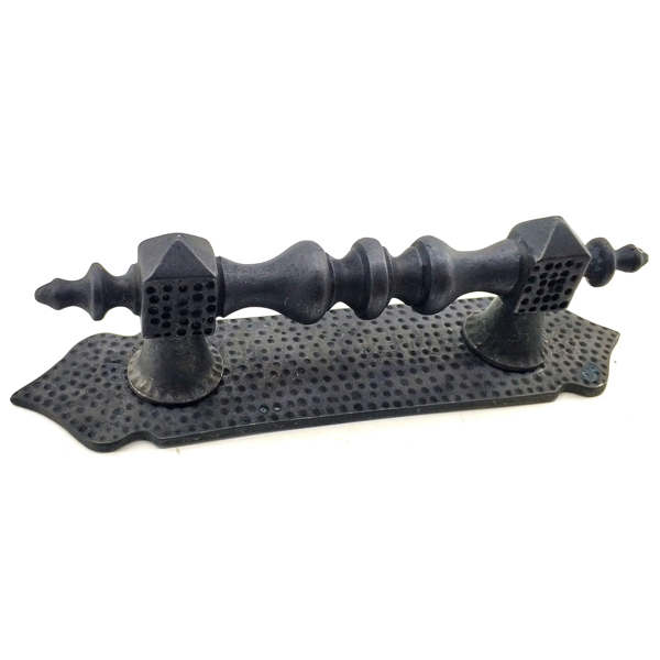 Antika Tarz Dekoratif Pirinç Ağır Kapı Çekme Kolu - 280x65 Mm, Oksit - Image 1