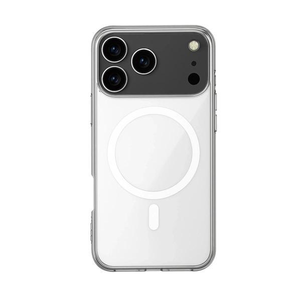 iPhone 17 Pro Max Kılıf Magsafe Özellikli Şeffaf Silikon Kapak - Image 1