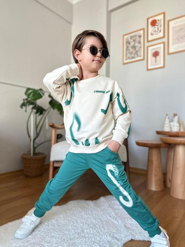 Choose Joy Çocuk Sweatshirt ve Eşofman  Takımı 1314 Y - Image 1