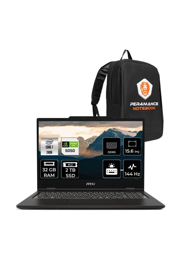 MSI VENTUREPRO 15 Intel Core 7-240H 32GB 2TB SSD RTX5050/8GB 15.6'' FHD 144Hz FDOS Laptop A2RWEG - Image 1