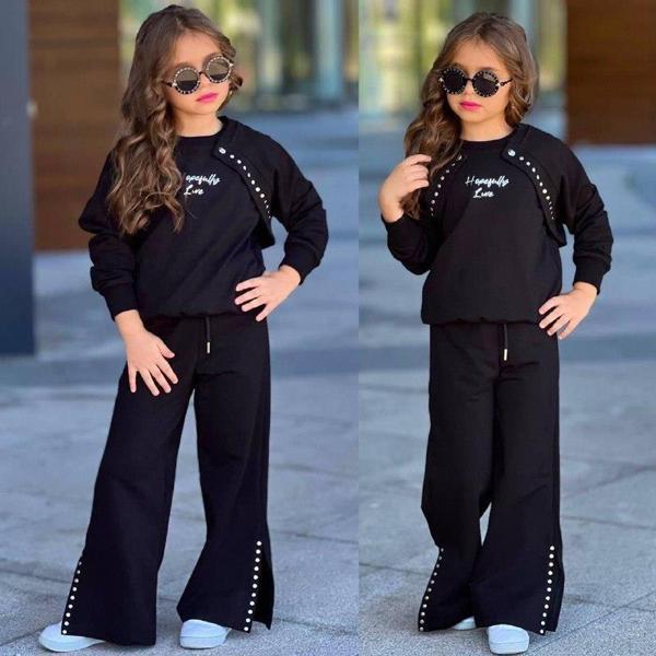 Kız Çocuk 3 Parça Alt Üst Takım 6430 s - Image 1