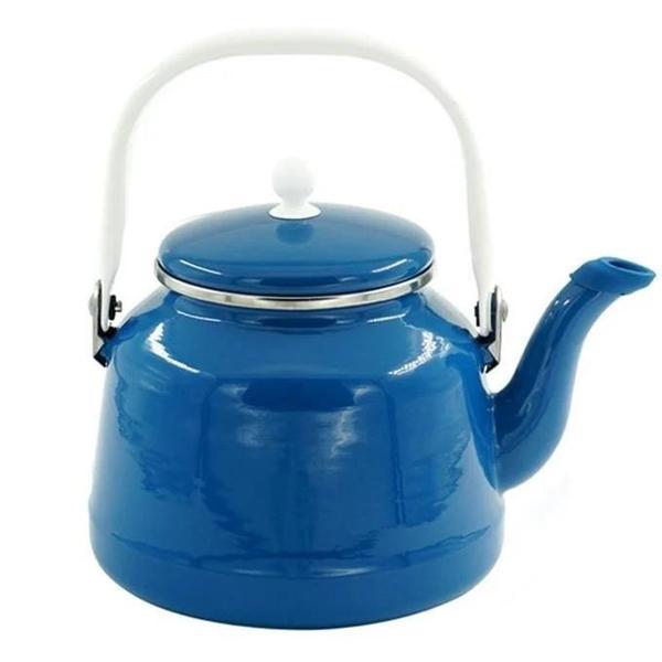 Orcamp Retro Emaye Kamp Çaydanlığı Alt Mavi 2.5 L - Image 1