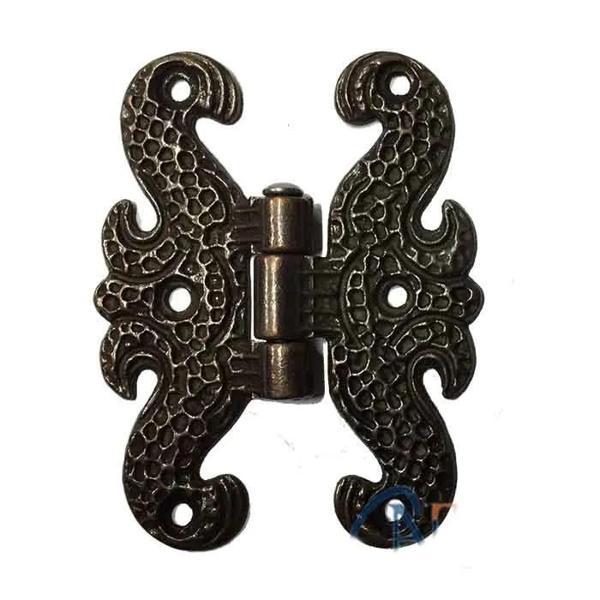 Zamak Kelebek Menteşe - Büyük, 50x67mm, Oksit, 1 Adet - Image 1