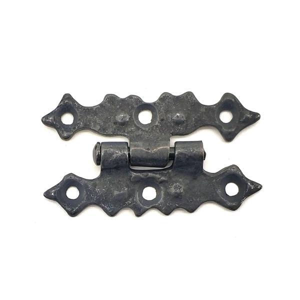 Antika Tarz Dekoratif Pirinç Yıldız Menteşe - 63x36 Mm, Oksit - Image 1