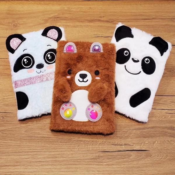 Panda Tasarımlı Peluş Defter - Image 1
