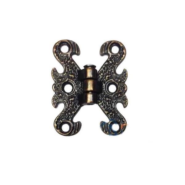 Zamak Kelebek Menteşe - Küçük, 30x40mm, Oksit, 100 Adet - Image 1