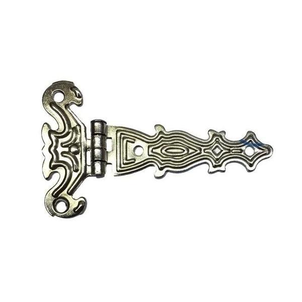 Dekoratif, Sac Tek Kuyruklu Menteşe - 40x68 Mm, Küçük, Nikel, 1 Adet - Image 1