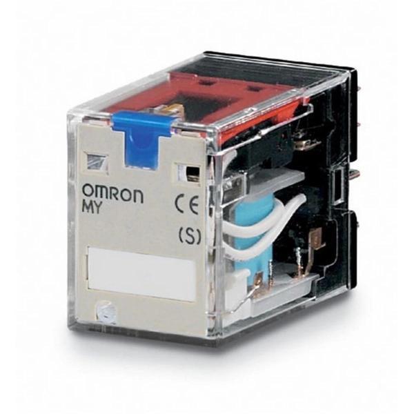 OMRON MY4IN-GS-R 24v AC Volt Kalın 14 Pinli Röle 4 Açık 4 Kapalı Kontaklı 6 Amper (14 Ayaklı Role) - Image 1