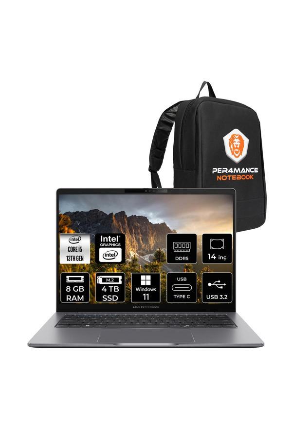 ASUS Expertbook P3 i5 13420H 8GB DDR5 4TB SSD 14" WUXGA W11H P3405CVA Dizüstü Bilgisayar & Laptop & ÇANTA - Image 1