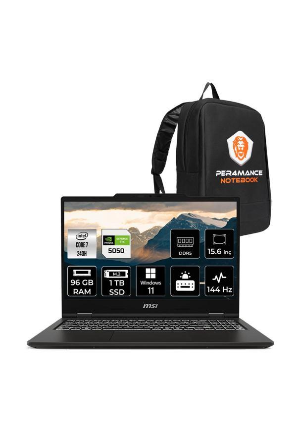 MSI VENTUREPRO 15 Intel Core 7-240H 96GB 1TB SSD RTX5050/8GB 15.6'' FHD 144Hz W11H Laptop A2RWEG - Image 1