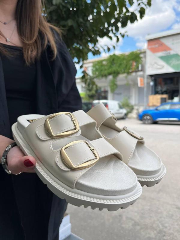 KBTX-1 Kuback Bej Günlük Kadın Terlik - Image 1