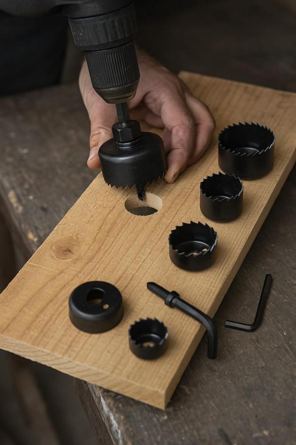 6 Parça Buat Açma Seti 38-54 mm Profesyonel Delik Panç Testere Matkap Ucu Seti - Image 1
