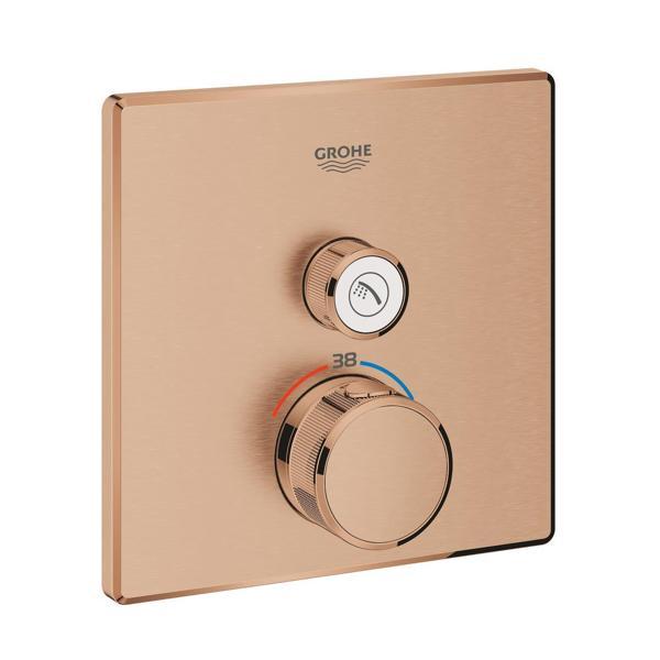 Grohe Grohtherm SmartControl Tek valfli akış kontrollü, ankastre termostatik duş bataryası - 29123DL0 - Image 1