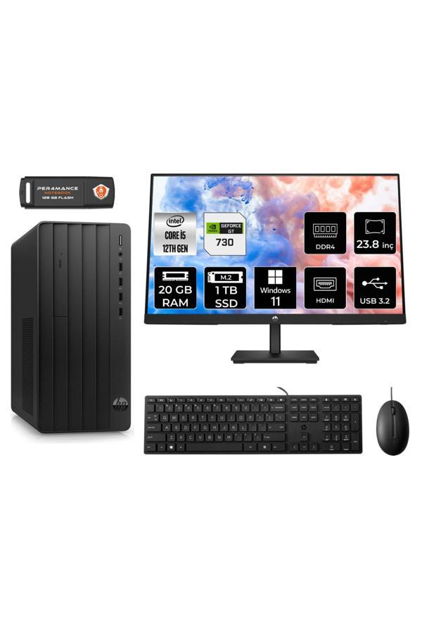 HP TOWER 290 G9 i5 12500 20GB RAM 1TB SSD GT730/4GB W11HOME 6D3A5EA MASAÜSTÜ PC & 23.8'' MONİTÖR - Image 1