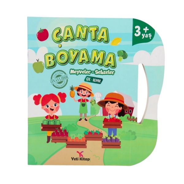 Nessiworld Çanta Kitap Boyama Kitabı Meyve ve Sebzeler - Image 1