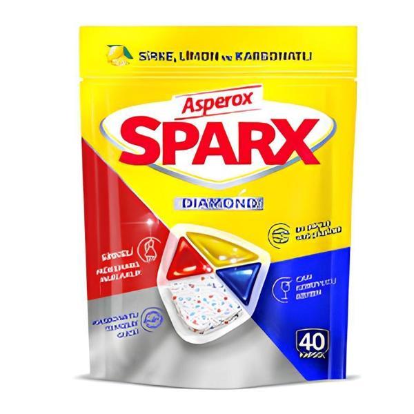 ASPEROX Sparx Diamond 40 lı Bulaşık Makinesi Kapsülü. - Image 1