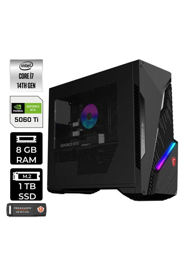 MSI MAG Infinite S3 i7-14700F 8GB 1TB SSD RTX5060Ti/8GB W11P Masaüstü Bilgisayar & USB Bellek - Image 1