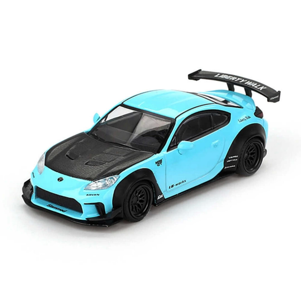 Nessiworld Mini GT 1/64 Toyota GR86 LB Nation Baby Blue - Blister Paket - Image 1