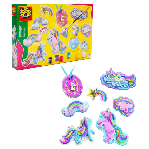 Nessiworld Kalıba Dök ve Boya Simli Unicorn - Image 1