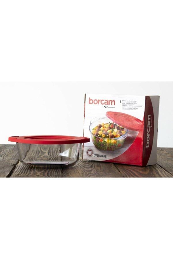 Paşabahçe Kırmızı Kapaklı Borcam 1450 Cc 25 Cm 59123 - Image 1