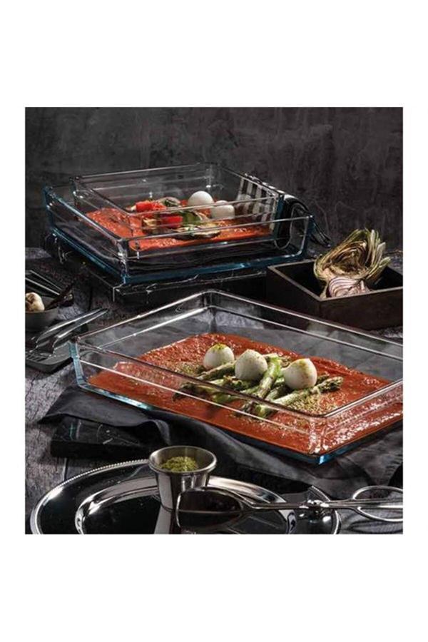 Paşabahçe Borcam Premium Dikdörtgen Tepsi Fırın Kabı 59324 - Image 1
