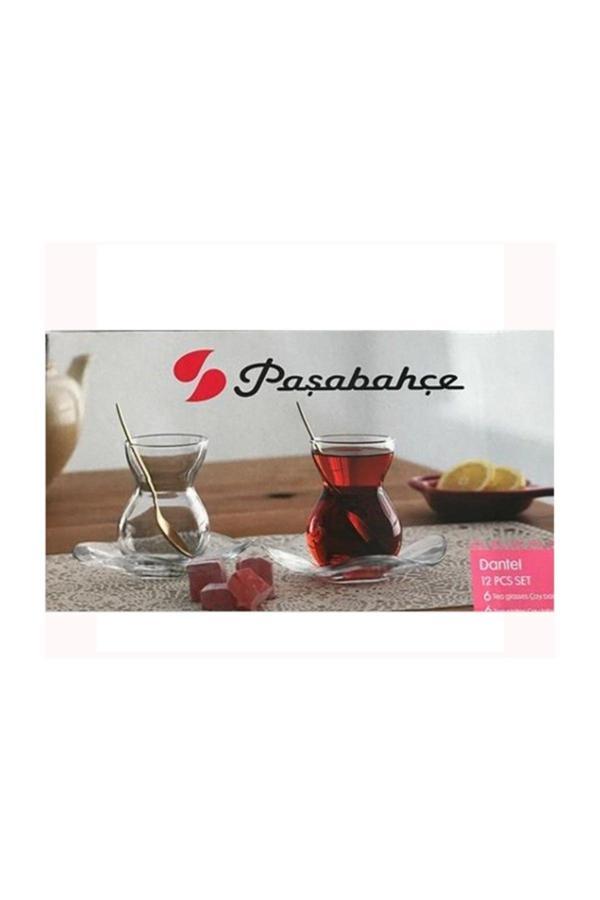 Paşabahçe 12 Parça Dantel Çay Takımı 96574 Fma05152 Fma06021 - Image 1
