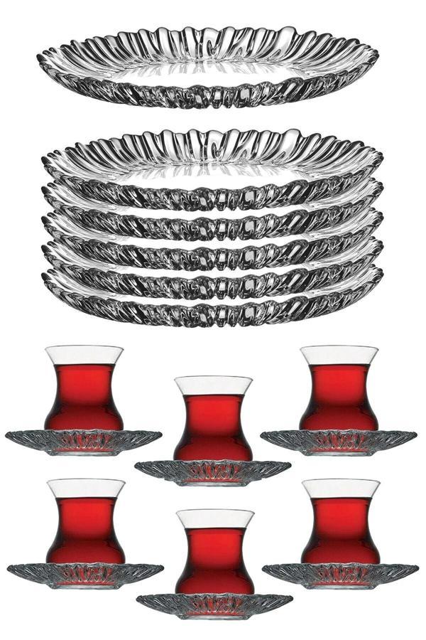 Paşabahçe Aurora Çay Seti 6 Kişilik 12 Parça 95961 - Image 1