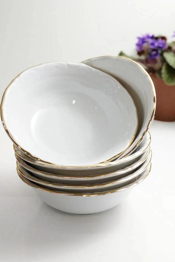 Porland Altın Yaldız 14Cm Kase 6'Lı - Image 1