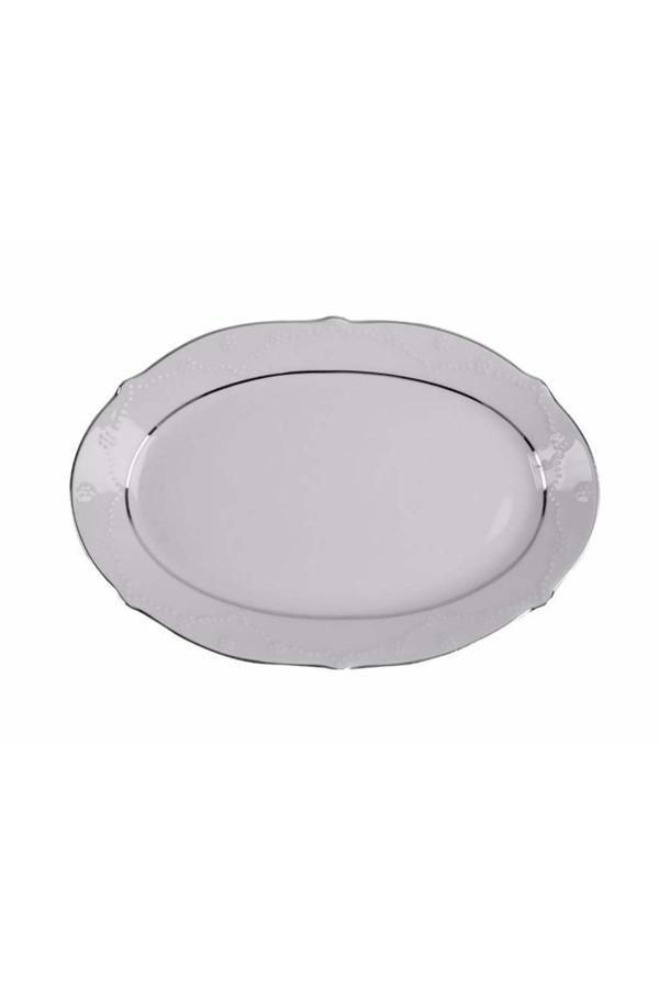 Porland Queen Platin Kayık Tabak 24Cm - Image 1