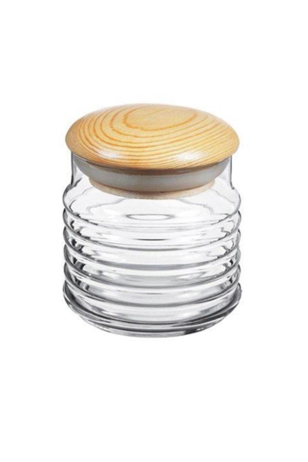 Paşabahçe 43163 Babylon Ahşap Kapaklı Kavanoz 630 Cc - Image 1