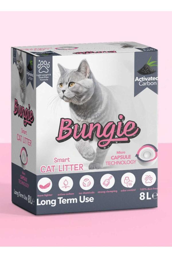 Bungie Akıllı Kedi Kumu Aktif Karbonlu Hızlı Topaklanan Tozsuz Ultra Hafif 8 Lt - Image 1