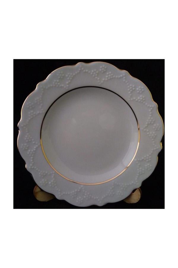 Porland Altın Yaldız 2F 16Cm Düz Tatlı Tabağı 6Lı - Image 1