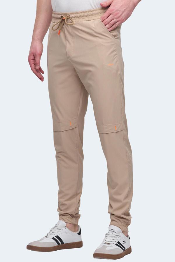 Slazenger NADJA Erkek Cepli Dar Paça Bej Eşofman Altı - Image 1