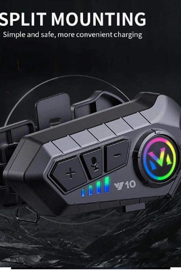 Y10 Kask Kulaklık Bluetooth Motosiklet Kulaklık 5,3 Bluetooth Intercom Motorsiklet Kulaklık - Image 1
