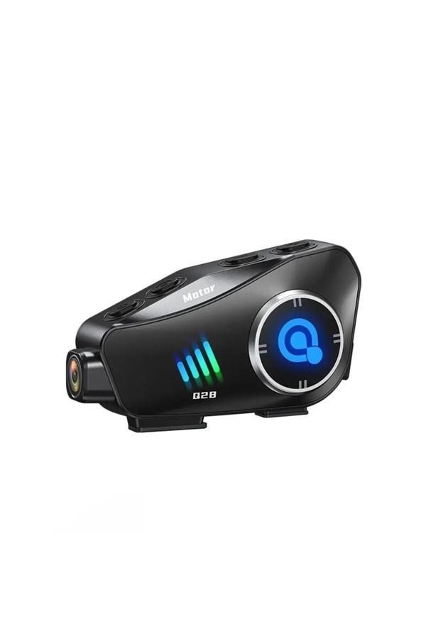 Q28 Motosiklet Kask Bluetooth Kulaklık 1080p Kamera Interkom Kulaklık Su Geçirmez Intercom - Image 1