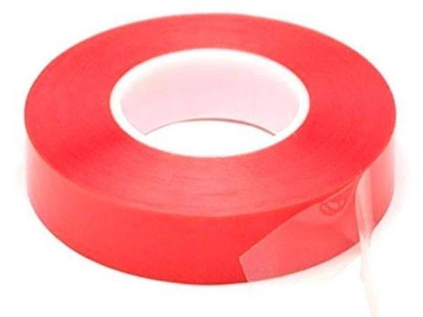 Çift Taraflı Akrilik Silikonize Bant 18 Mm X 2 Metre Kırmızı Vhb - Image 1