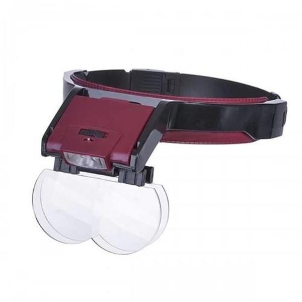 Lens Takmalı 4 Lens , Led Lambalı Şapka Tip Büyüteç - Image 1