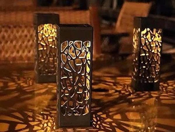 Dekoratif Solar Güneş Enerjili Bahçe Aydınlatması Yürüyüş Yolu Seti ( 8 Adet ) - Image 1