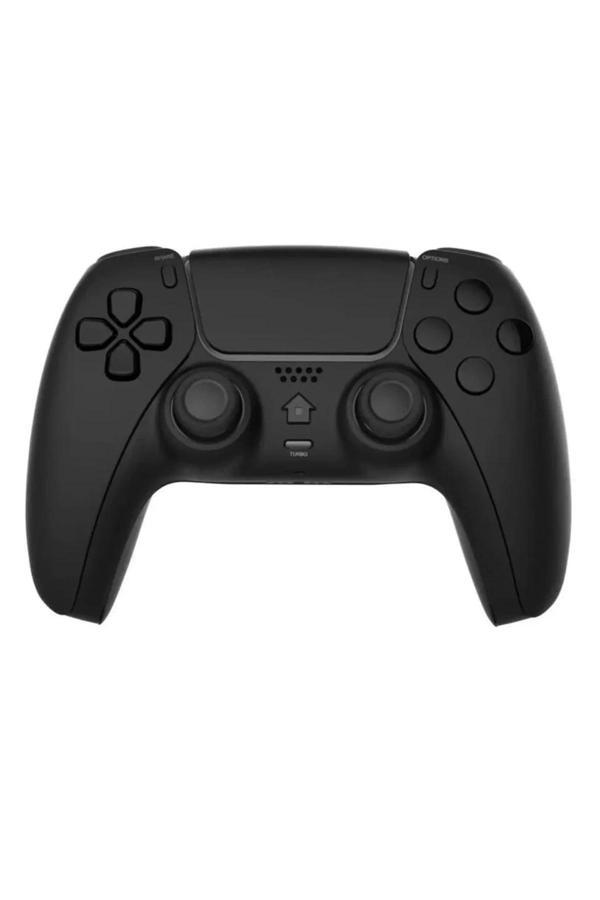 P4 Plus Bluetooth Titreşimli Ps4/ps5 Uyumlu Pc Telefon Joystick Kablosuz Oyun Kolu Siyah - Image 1