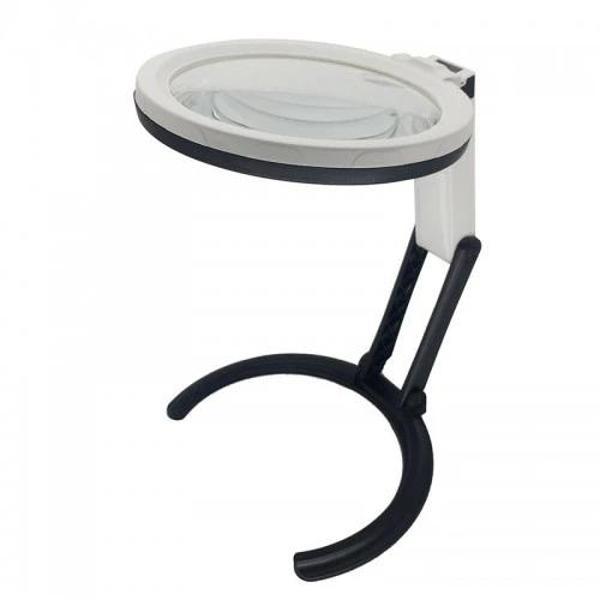 2x5x120mm   10 Ledli  Masaüstü Büyüteç - Image 1