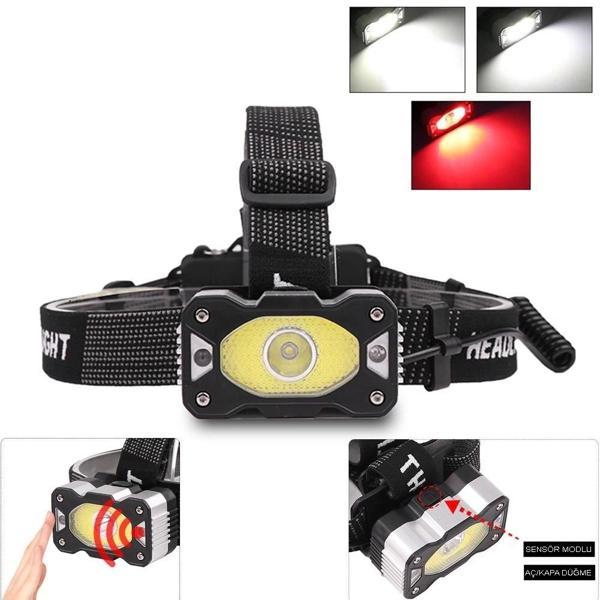 4 Modlu Sensörlü Şarjlı  Güçlü Kafa Lambası  Wt-248 - Image 1